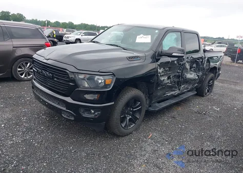 2021 Ram 1500 Big Horn 4X4 5'7 Box из США, поврежденный, VIN 1C6SRFFTXMN654202